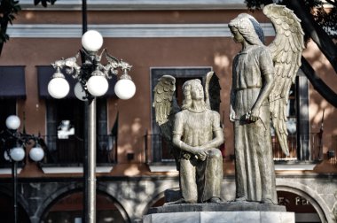 Statues in Puebla, Mexico clipart