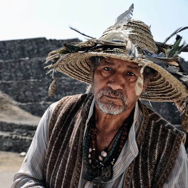 Comerciante local em Tula Ruins — Fotografia de Stock