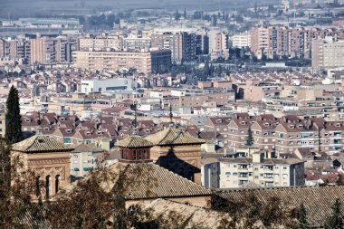 ahambra Palace Granada havadan görünümü