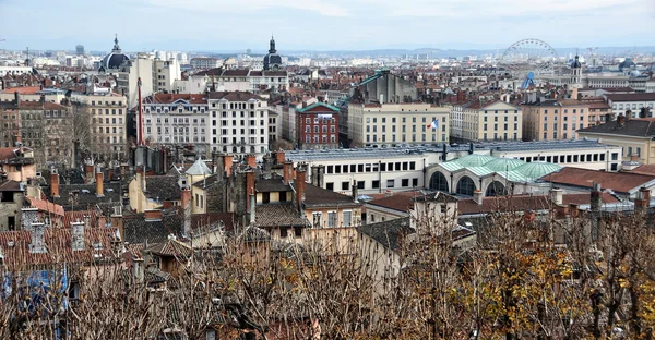 Vista aérea de Lyon, Francia — Foto de Stock