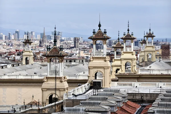 Vue aérienne de Barcelone — Photo