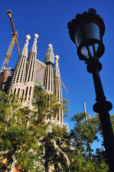 Katedrála sagrada familia v Barceloně — Stock fotografie