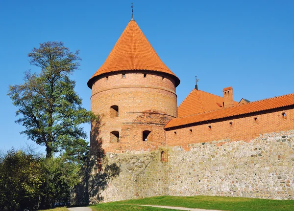 リトアニア、トラカイ城のタワー — ストック写真