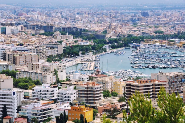 Palma de Mallorca havadan görünümü — Stok fotoğraf