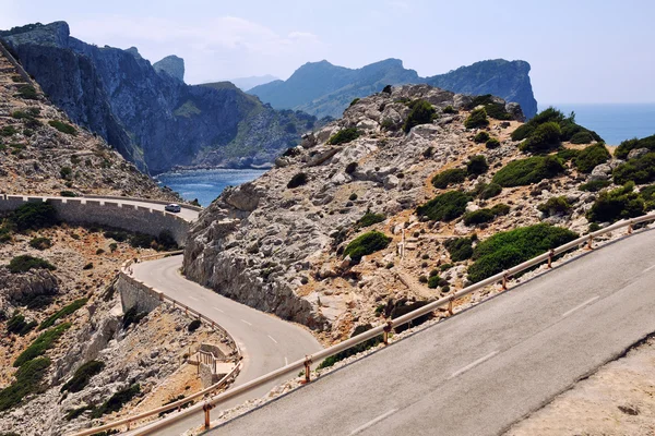Vägen till cap de formentor på Mallorca — Stockfoto