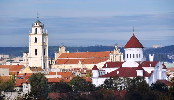 Widok z lotu ptaka na Wilno, Litwa — Zdjęcie stockowe