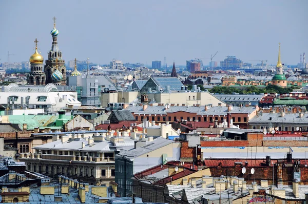 Вид с воздуха на Санкт-Петербург — стоковое фото