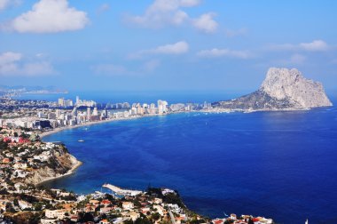 kıyı şeridi Calpe, İspanya