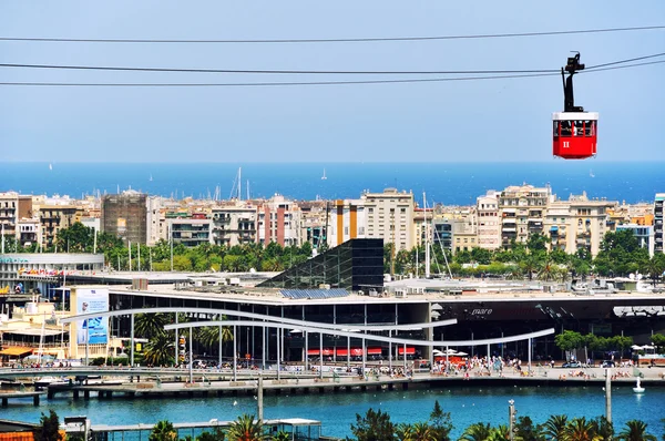 Vista aérea del Puerto de Barcelona, España — Foto de Stock