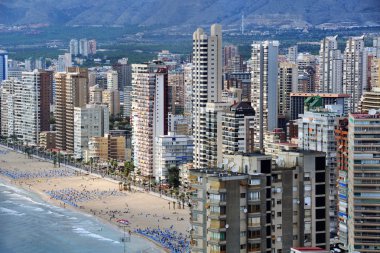 Benidorm, İspanya 'nın hava manzarası