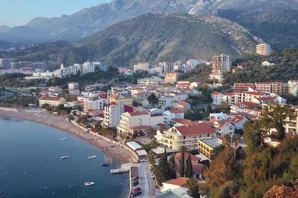 Vista aérea de Rafailovici, Montenegro —  Fotos de Stock