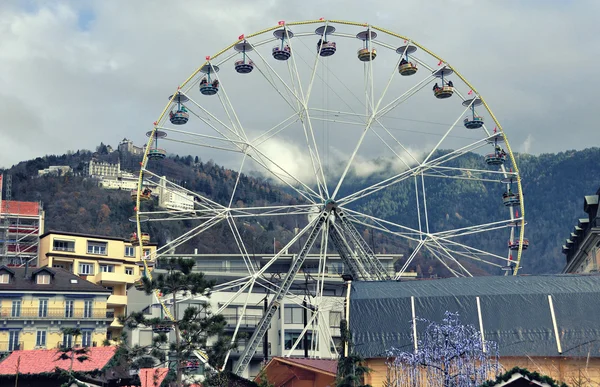 Mercado de Navidad en Montreux, Suiza — Foto de Stock