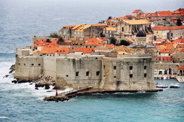 Luchtfoto van Dubrovnik — Stockfoto