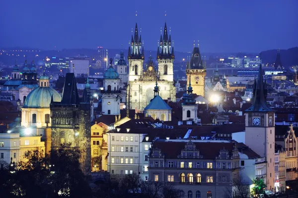 Prag 'ın havadan görünüşü — Stok fotoğraf