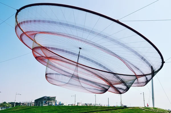 Scultura sulla spiaggia di Porto — Foto Stock