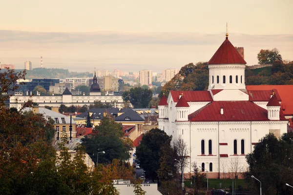 Vilnius légi kilátása, Litvánia — Stock Fotó