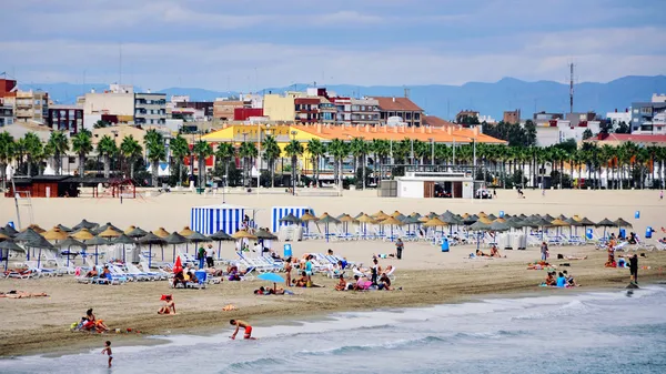 Valencia beach — Stock fotografie