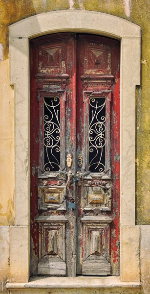 Velho vintage porta de madeira — Fotografia de Stock