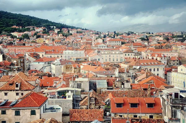 Letecký pohled na Split, Chorvatsko — Stock fotografie