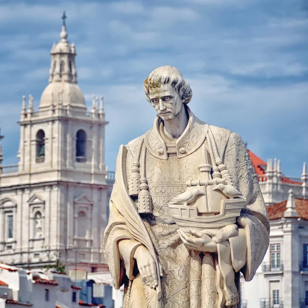 Standbeeld van sao vicente in Lissabon — Stockfoto