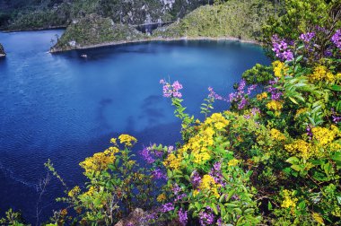 Montebello lakes in Mexico clipart