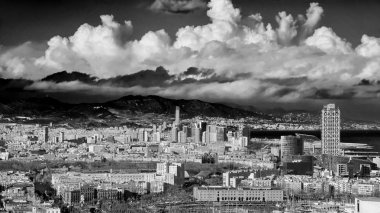 Barcelona 'nın hava görüntüsü