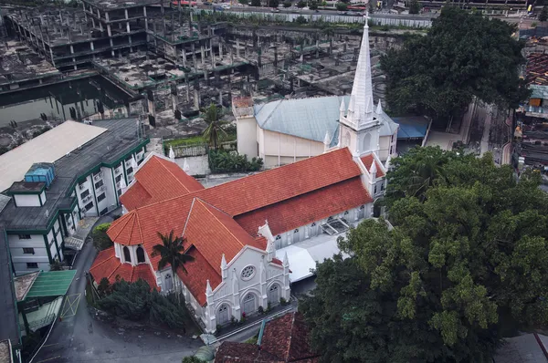 Eski beyaz st anthony kilise kuala Lumpur — Stok fotoğraf