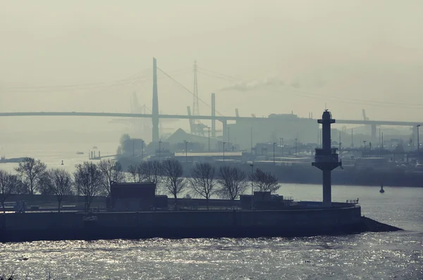 Přístav hamburgハンブルクの港 — Stock fotografie