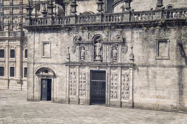 Standbeeld van de kathedraal van santiago de Compostella — Stockfoto