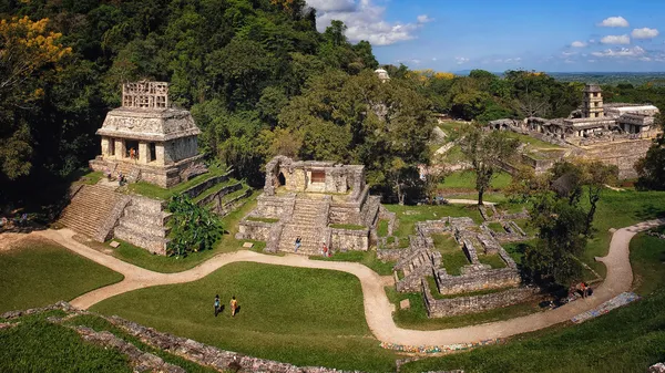 Руины майя в Паленке, Чьяпас, Мексика Лицензионные Стоковые Фото