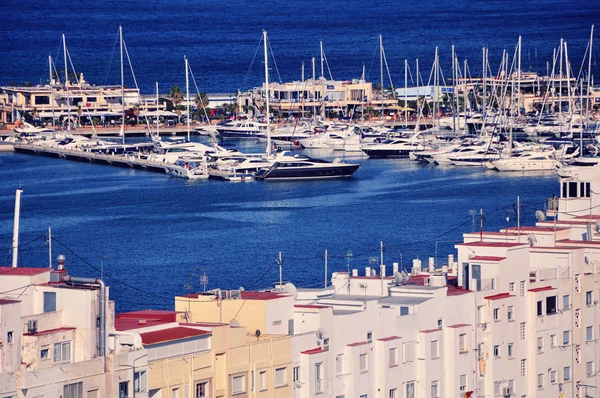 Zobacz port denia — Zdjęcie stockowe