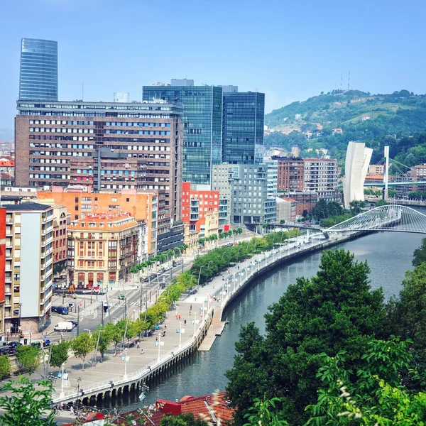 Letecký pohled na bilbao — Stock fotografie