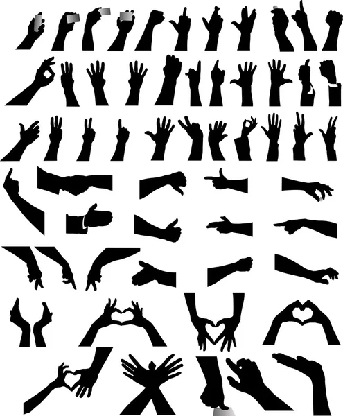 Hand silhouette Vector Graphics