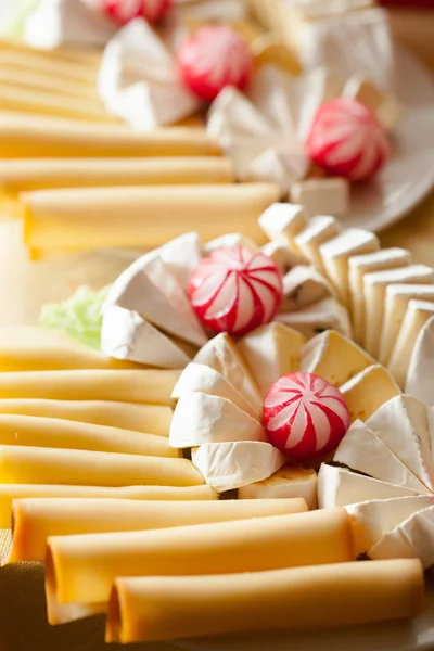 Set of delicious cheeses — Stock Photo, Image