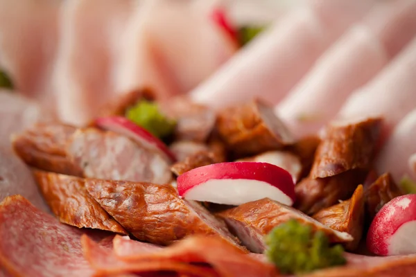 Set of tasty ham — Stock Photo, Image