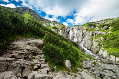 güzel tatry dağlara beş lakes valley manzara