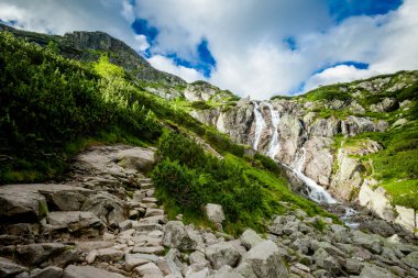 güzel tatry dağlara beş lakes valley manzara