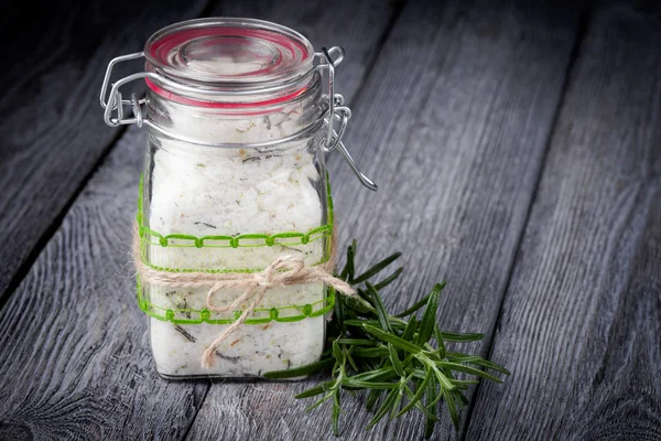 Natural diy sal de baño de cristal —  Fotos de Stock