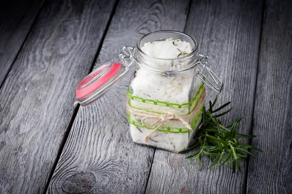 Natural diy crystal bath salt — Stock Photo, Image