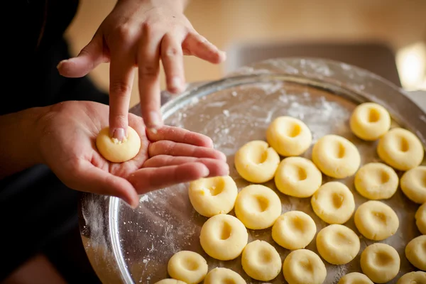 Set of home made silesian noodle — Stock Photo, Image