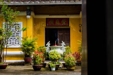 Beautiful oriental architecture of Vietnam taken in Hoi An old quarter