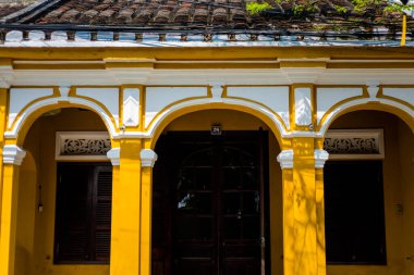 Beautiful oriental architecture of Vietnam taken in Hoi An old quarter