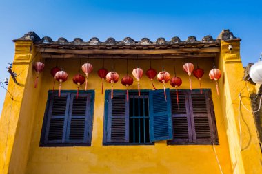 Beautiful oriental architecture of Vietnam taken in Hoi An old quarter