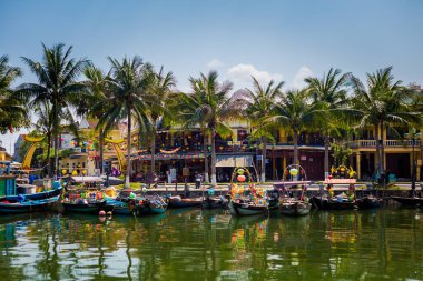 Hoi An, Vietnam - February 2020 :Beautiful landmark of Vietnam world heritage city Hoian