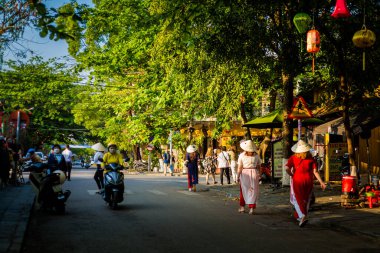 Hoi An, Vietnam - February 2020 :Beautiful landmark of Vietnam world heritage city Hoian