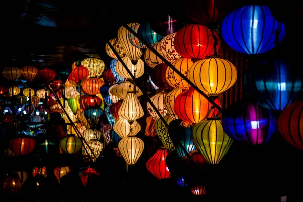 Πολύχρωμο Νυχτερινή Αγορά Hoi Βιετνάμ — Φωτογραφία Αρχείου