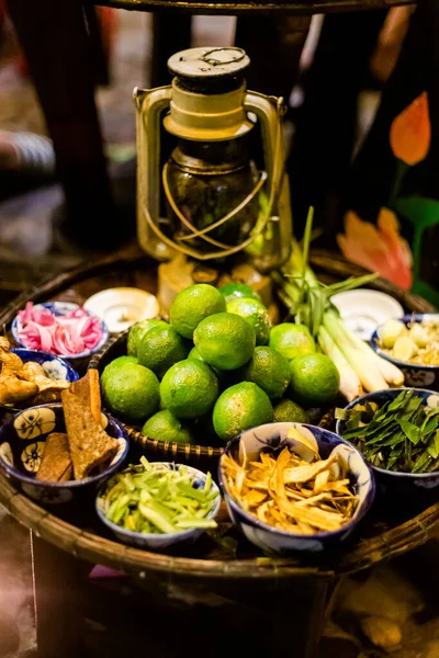 Delicious Hoi Herbat Tea Traditional Vietnamese Cuisine Served Restaurant Hoi — Stock fotografie