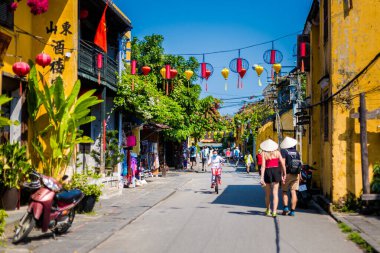 Hoi An, Vietnam - February 2020 :Beautiful landmark of Vietnam world heritage city Hoian