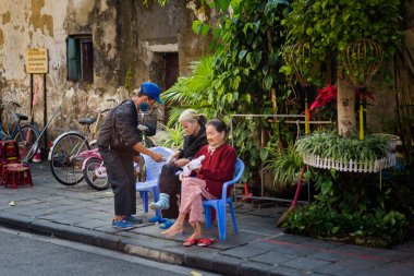 Hoi An, Vietnam - February 2020 :Beautiful landmark of Vietnam world heritage city Hoian