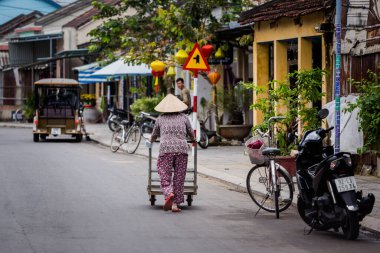 Hoi An, Vietnam - February 2020 :Beautiful landmark of Vietnam world heritage city Hoian